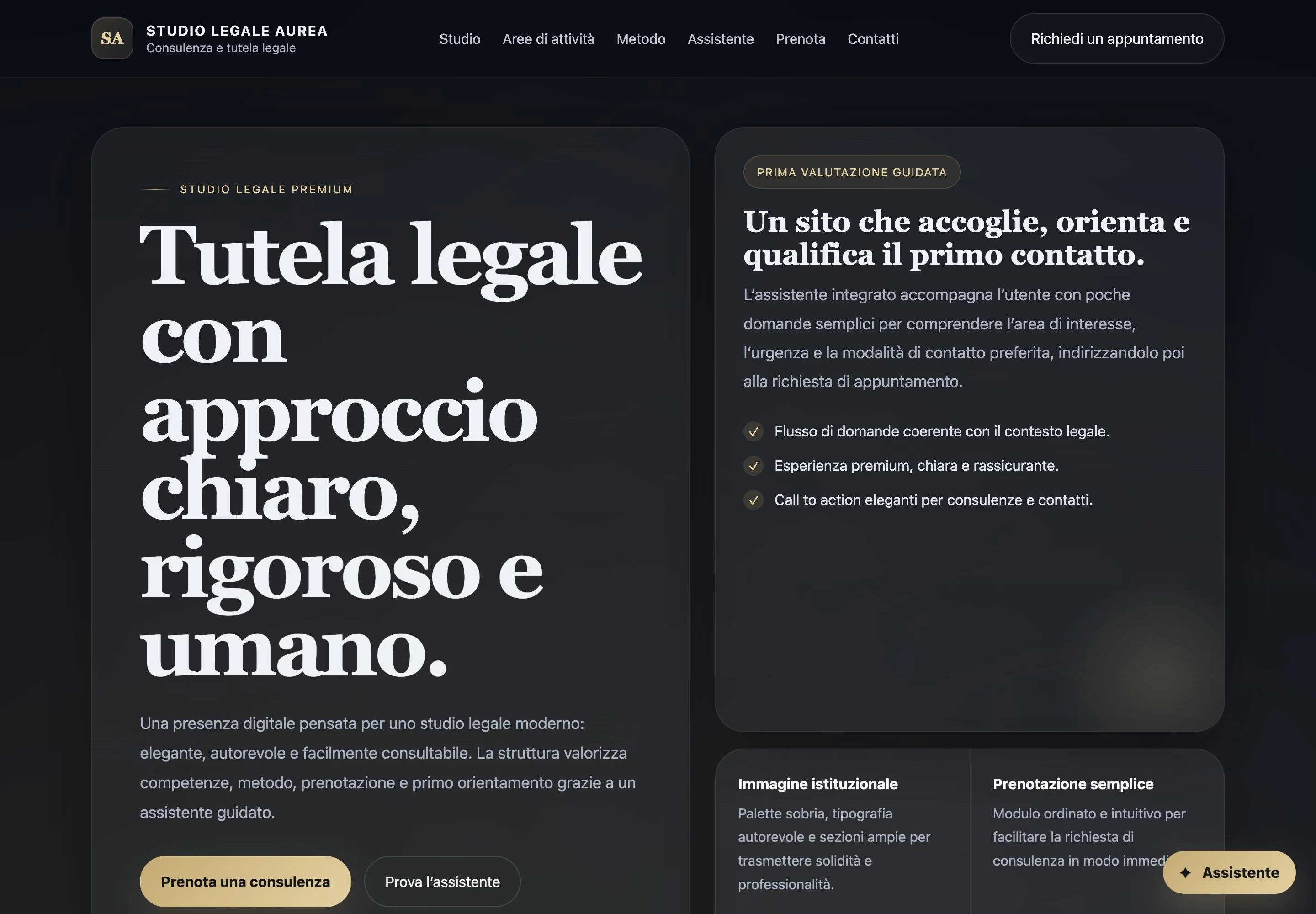 Anteprima del progetto Studio Legale Aurea